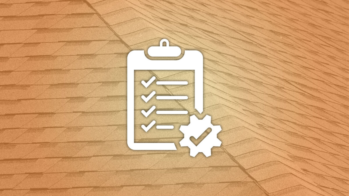 roof maintenance checklist